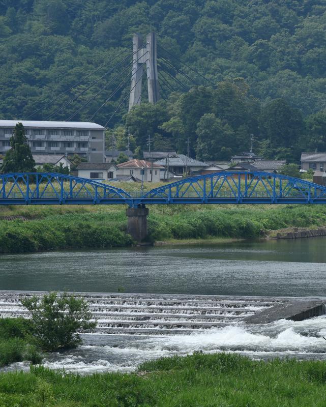 丹波大橋からの由良川上流の眺望