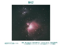 M42オリオン大星雲の画像
