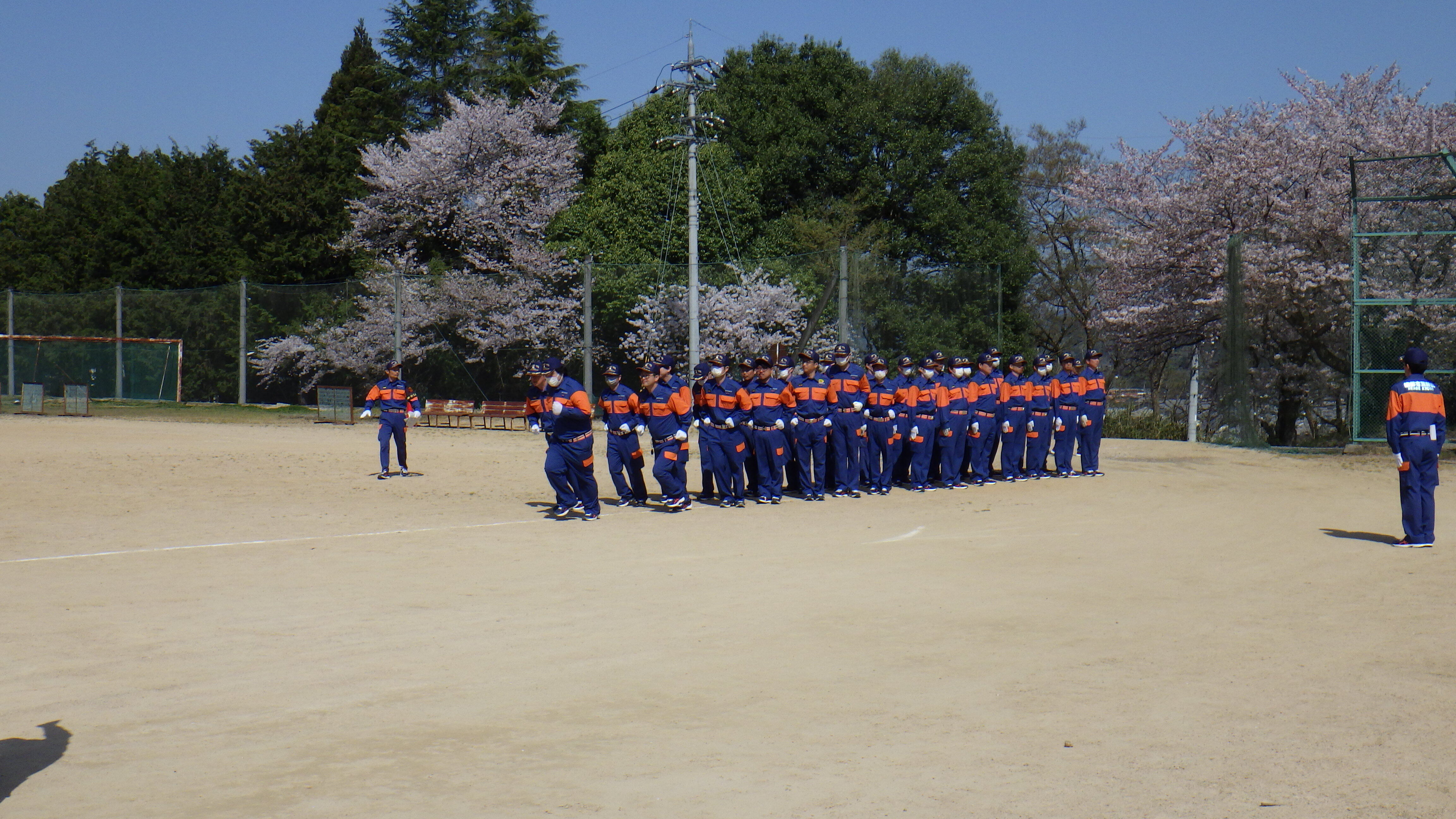 礼式訓練の様子