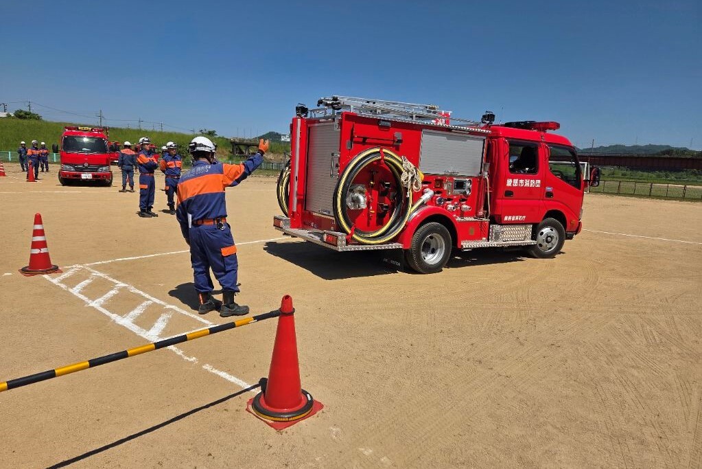 運転技術研修の様子