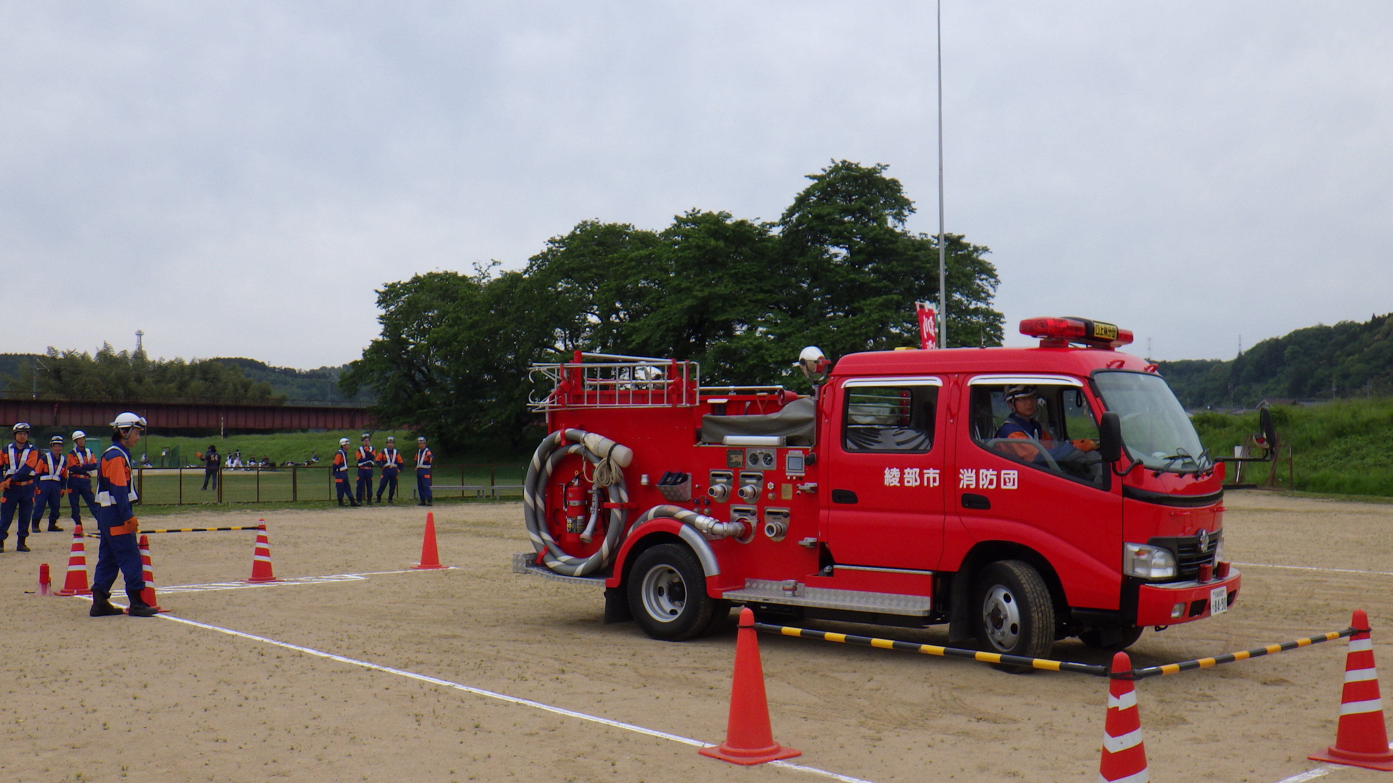運転技術研修の様子