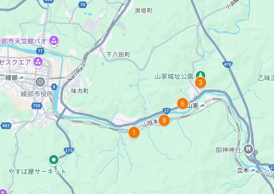東部エリアの撮影スポット