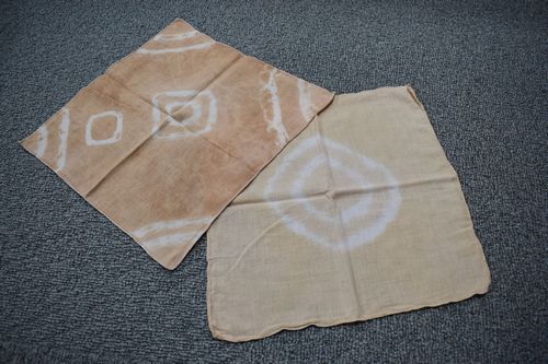 染物体験教室の作品見本写真