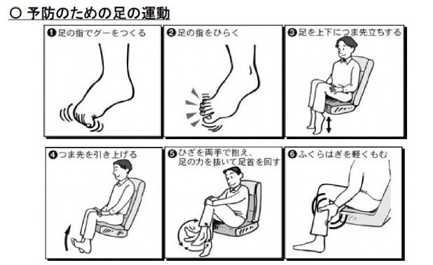 予防のための足の運動