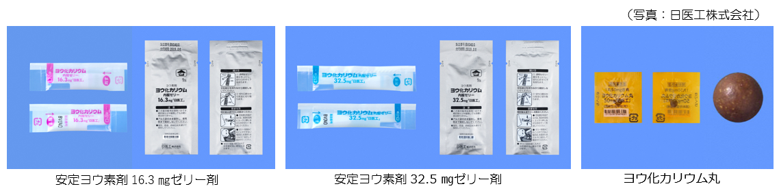 安定ヨウ素剤各種